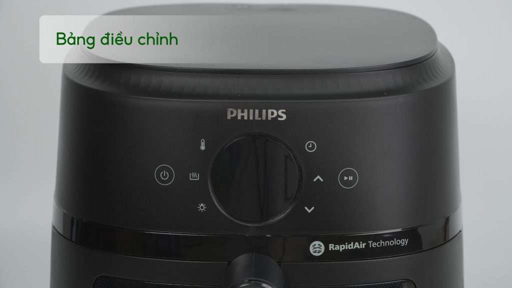 Nồi chiên không dầu PHILIPS NA230_00_Đen Bảng điều chỉnh