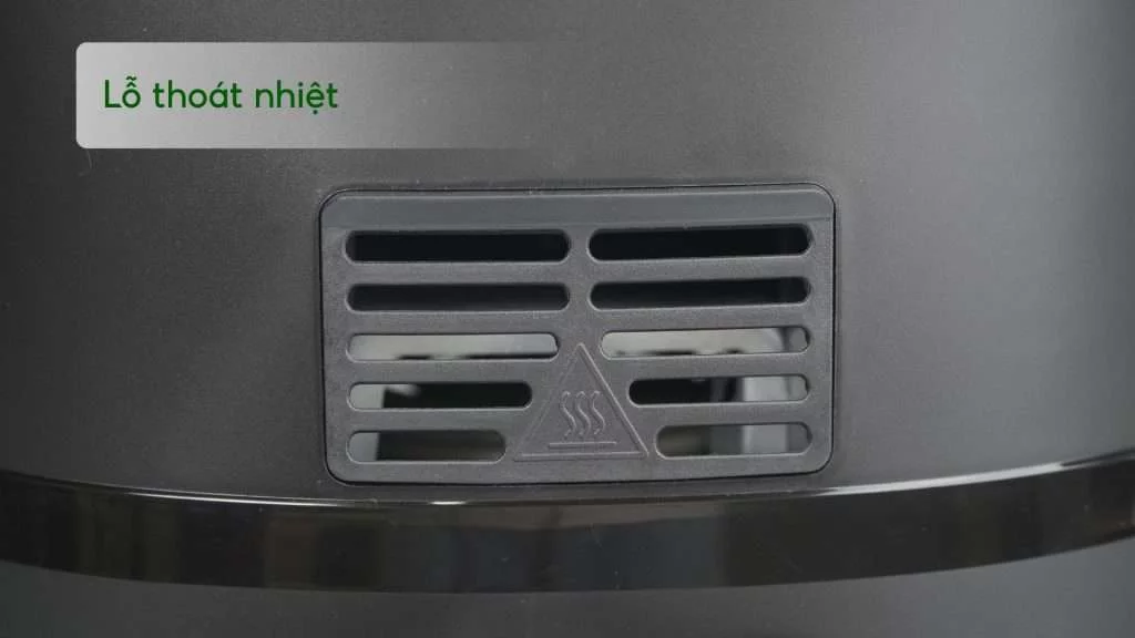 Nồi chiên không dầu PHILIPS NA230_00_Đen Lỗ thoát nhiệt