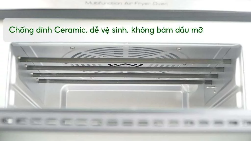 Nồi chiên không dầu kết hợp lò nướng Tefal 20L (FW6058KR) Chống dính Ceramic, dễ vệ sinh, không bám dầu mỡ