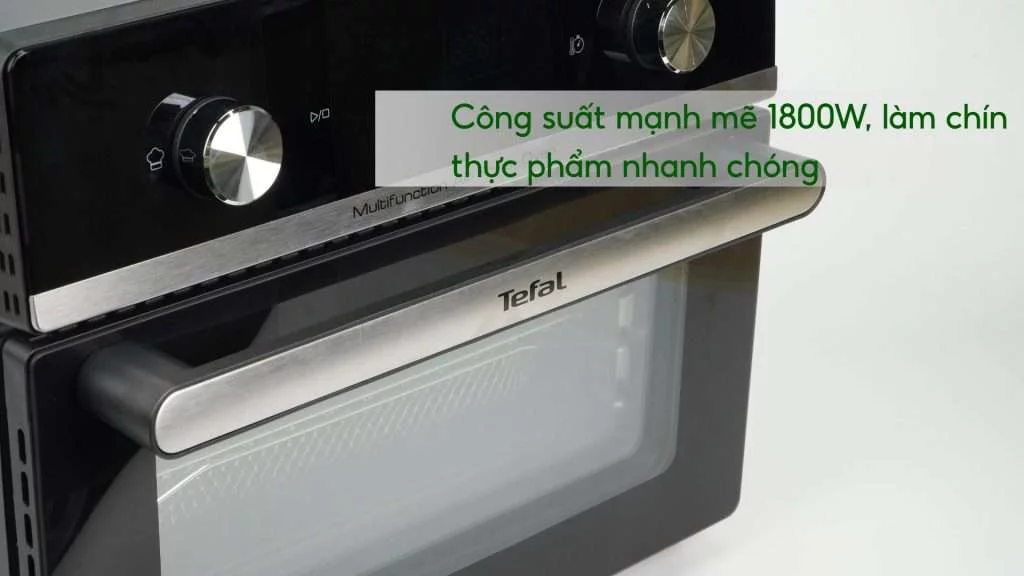 Nồi chiên không dầu kết hợp lò nướng Tefal 20L (FW6058KR) Công suất mạnh mẽ 1800W, làm chín thực phẩm nhanh chóng