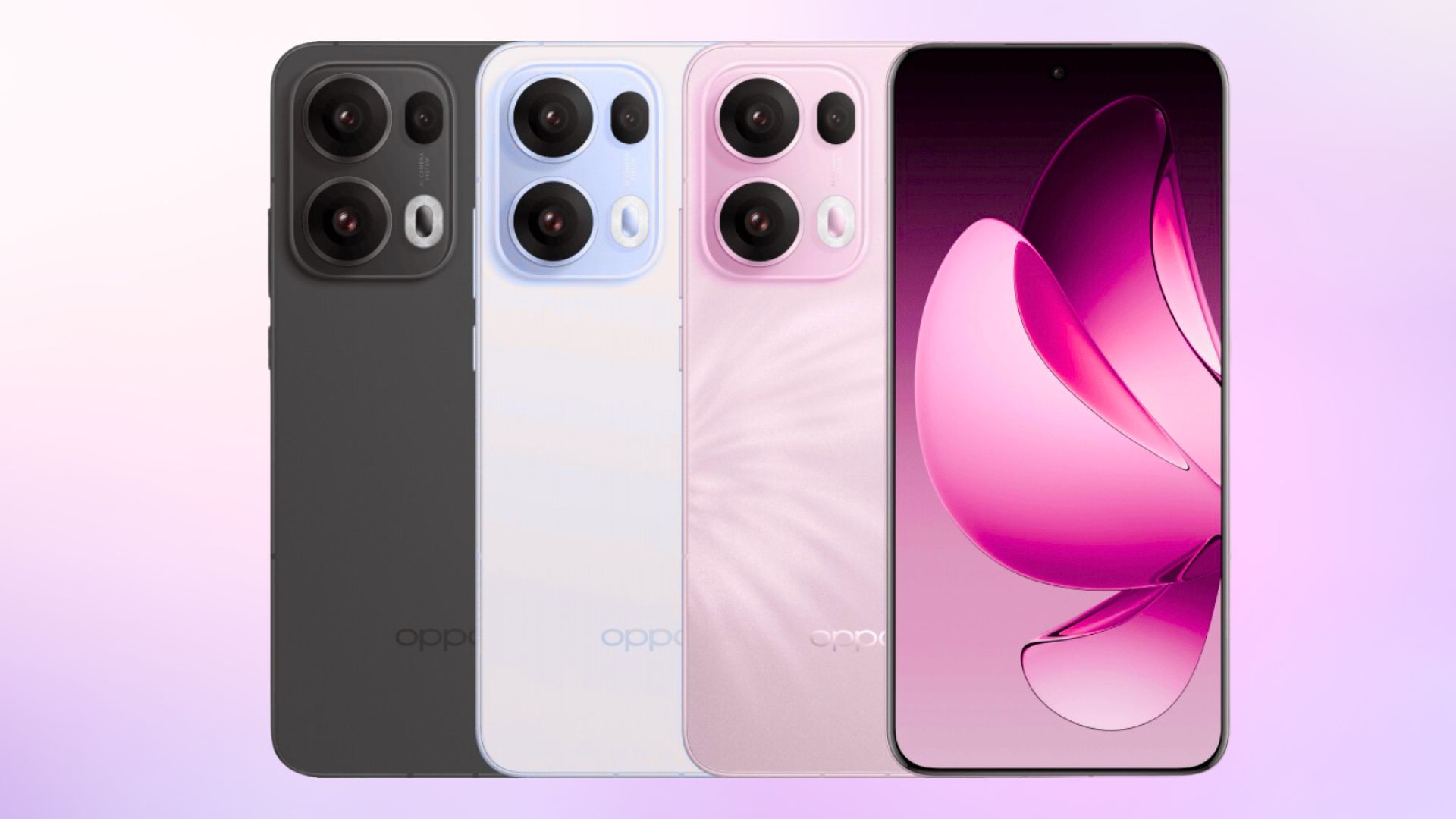 OPPO Reno14 có ba màu