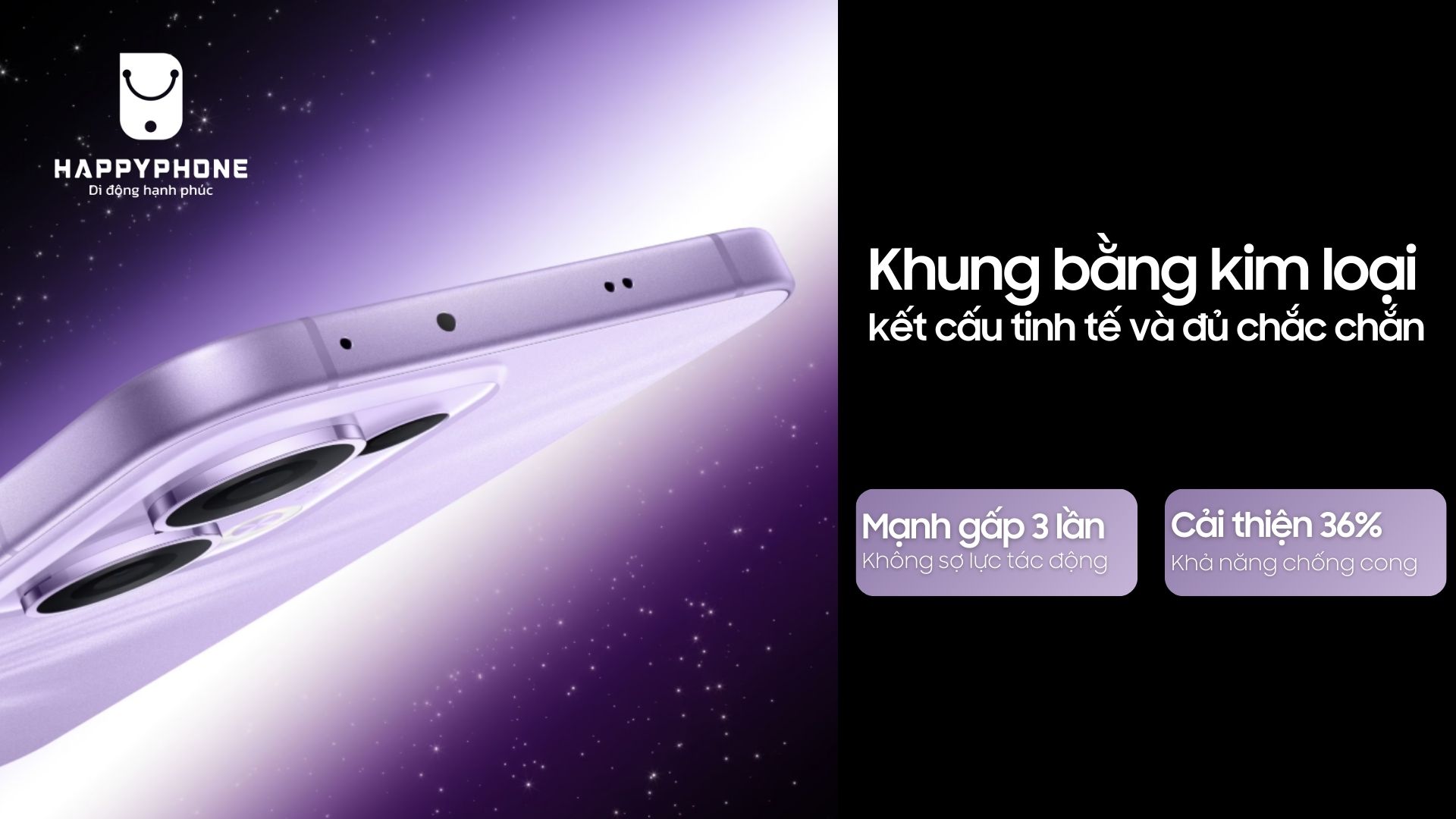 Oppo Reno13 chất liệu khung kim loại và mặt lưng kính