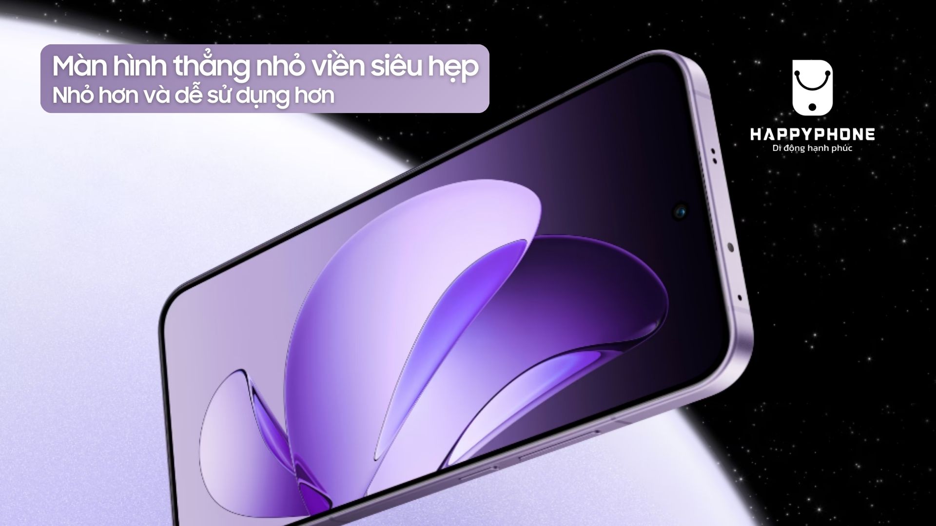 Oppo Reno13 trang bị màn hình thẳng nhỏ viền siêu hẹp