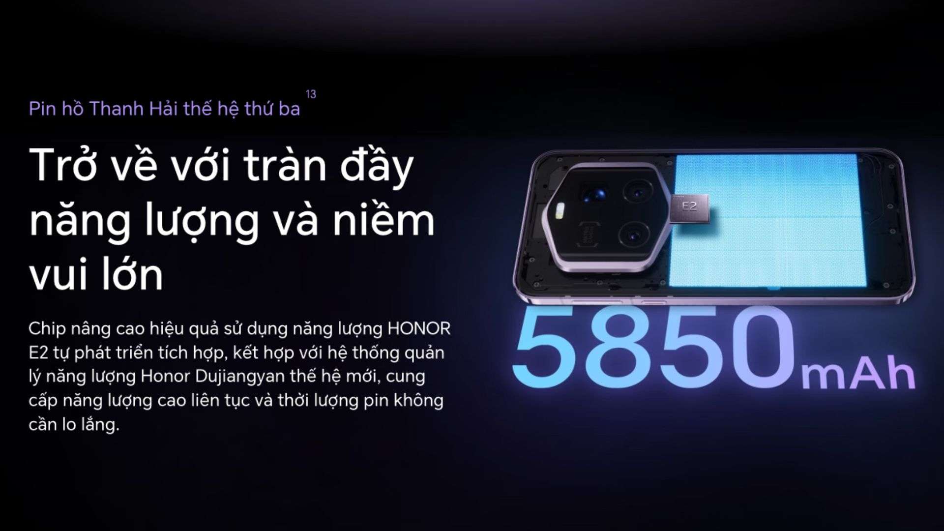 Pin lên tới 5850mAh