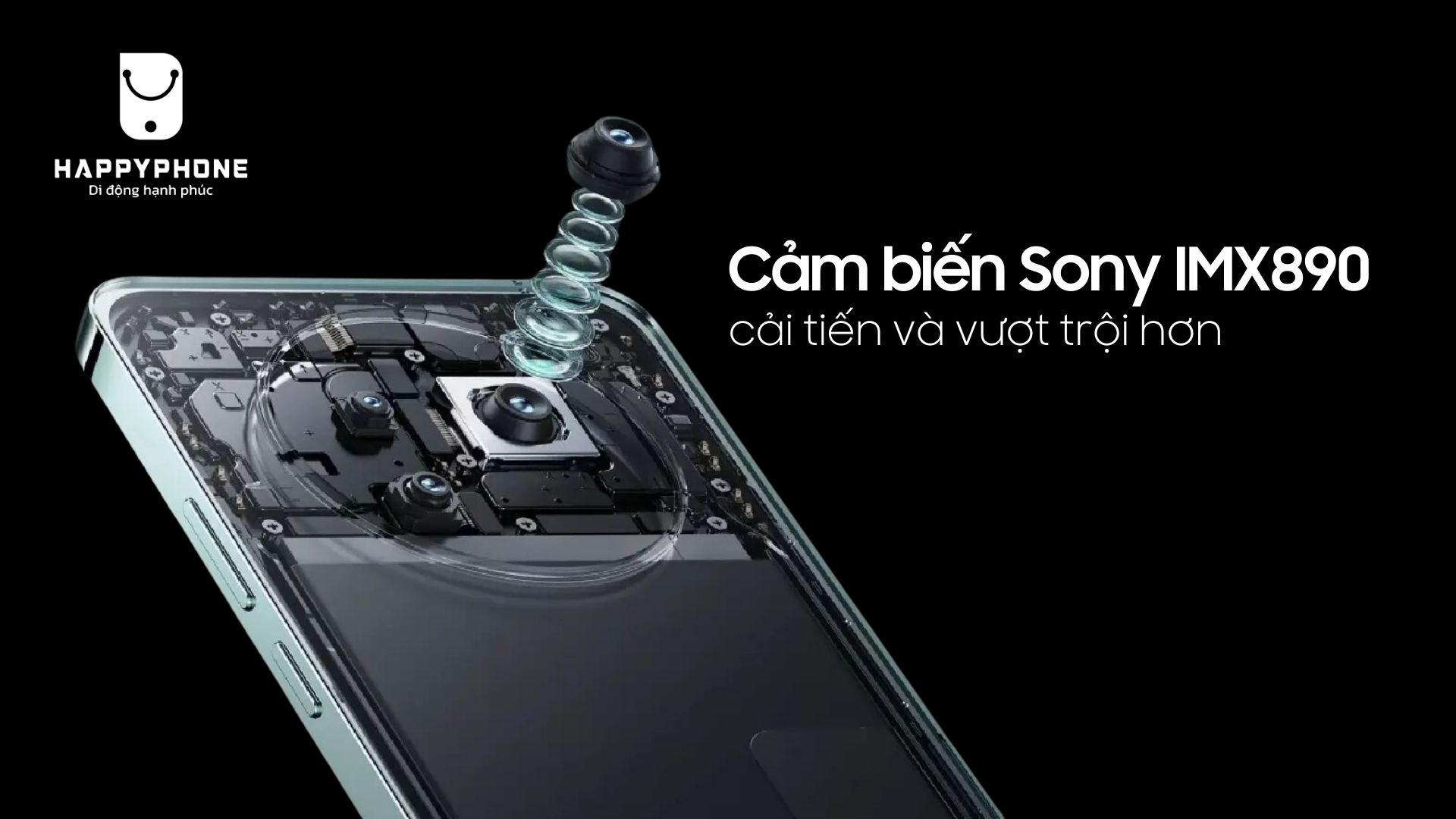 Reno13 Pro sử dụng cảm biến Sony IMX890 vượt trội hơn