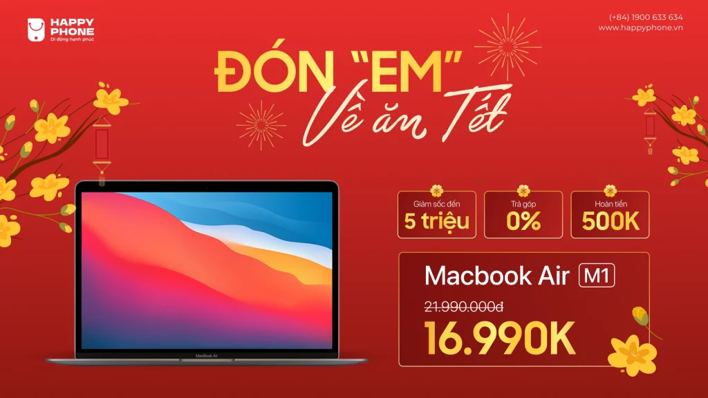 Sale Tết Macbook Air M1 - Thumanil bài viết 1920x1080