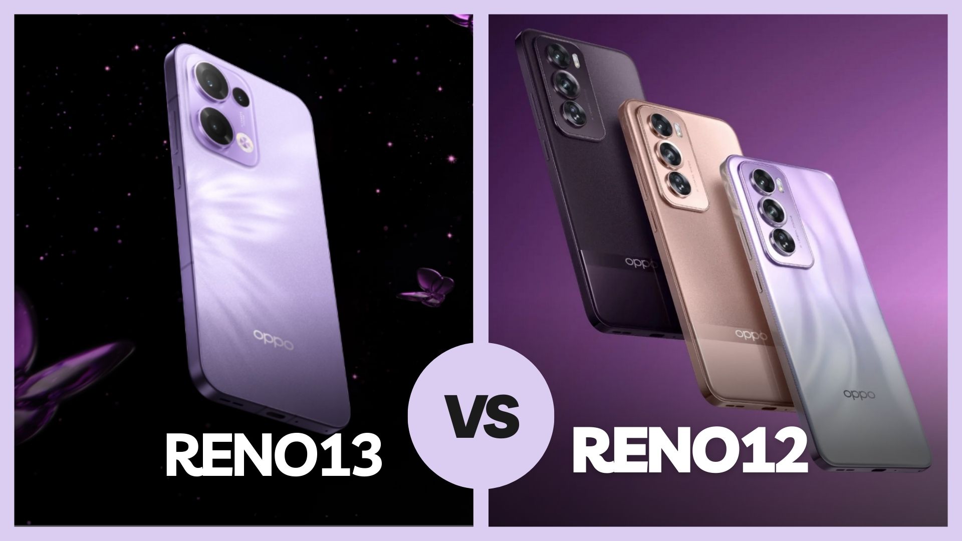 Thiết kế giữa Oppo Reno13 và Reno12 thay đổi