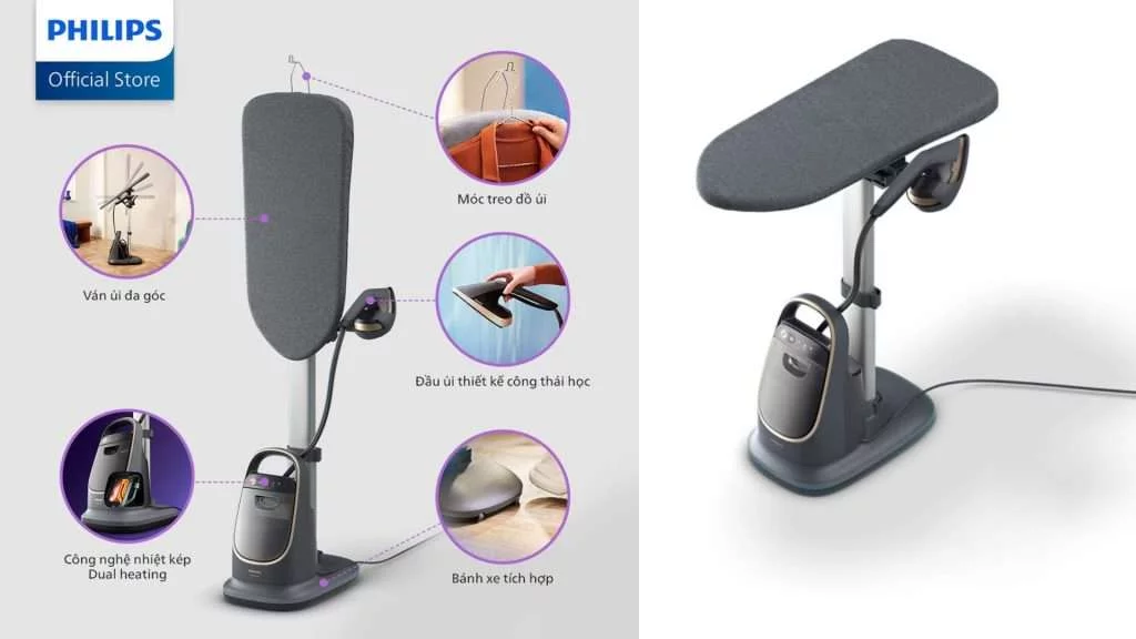 Bàn ủi hơi nước đứng Philips AIS8540_80 - Đặc điểm nổi bật