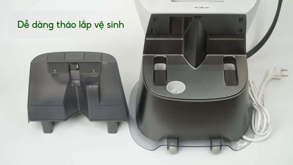 Bàn ủi hơi nước đứng Philips GC628_80_Xám Dễ dàng tháo lắp vệ sinh