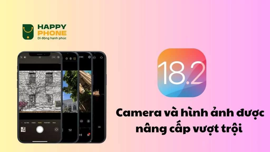 Camera và hình ảnh được nâng cấp vượt trội trên iOS 18.2.1