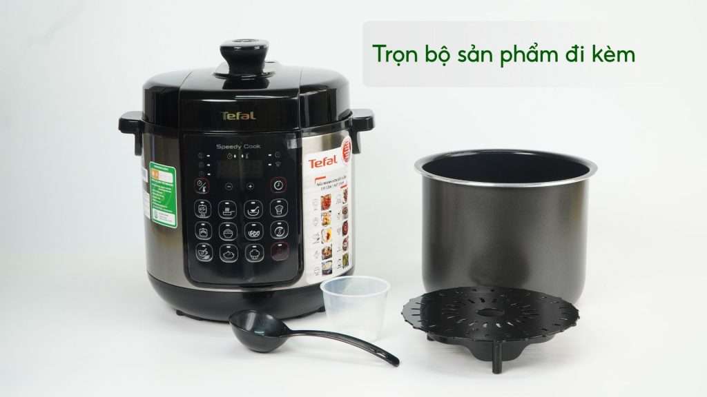 Nồi áp suất Tefal CY222D68 Trọn bộ sản phẩm đi kèm