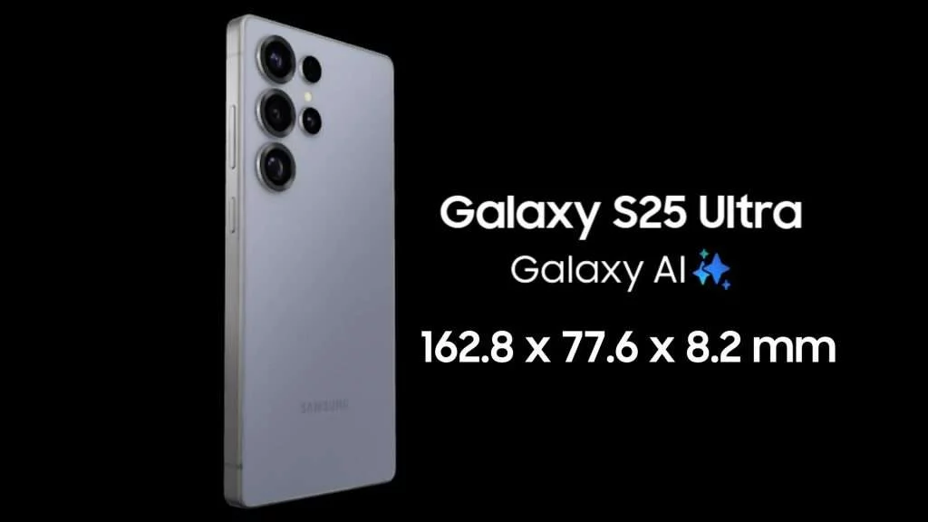 S25 ultra có kích thước tăng, giảm độ dày