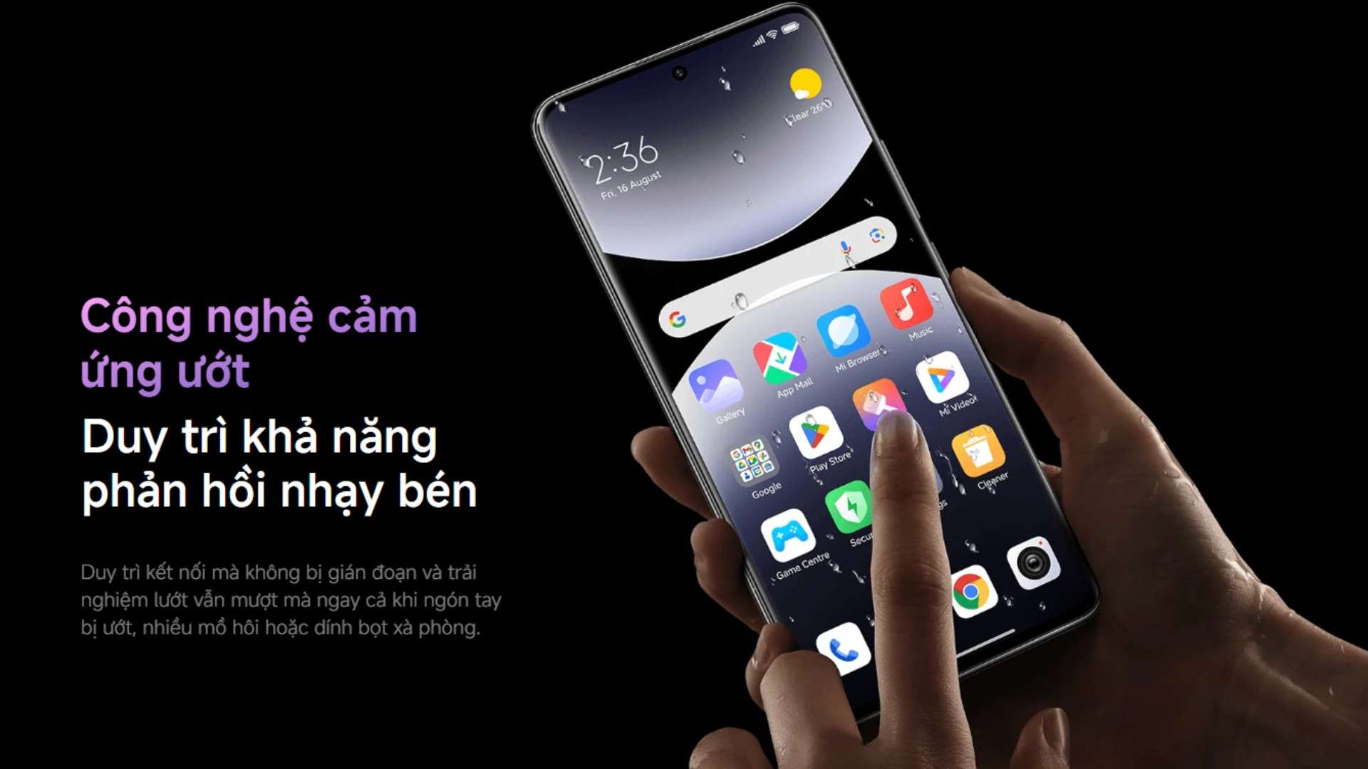 Xiaomi Redmi Note 14 Pro Plus 5G cảm ứng nhạy bén