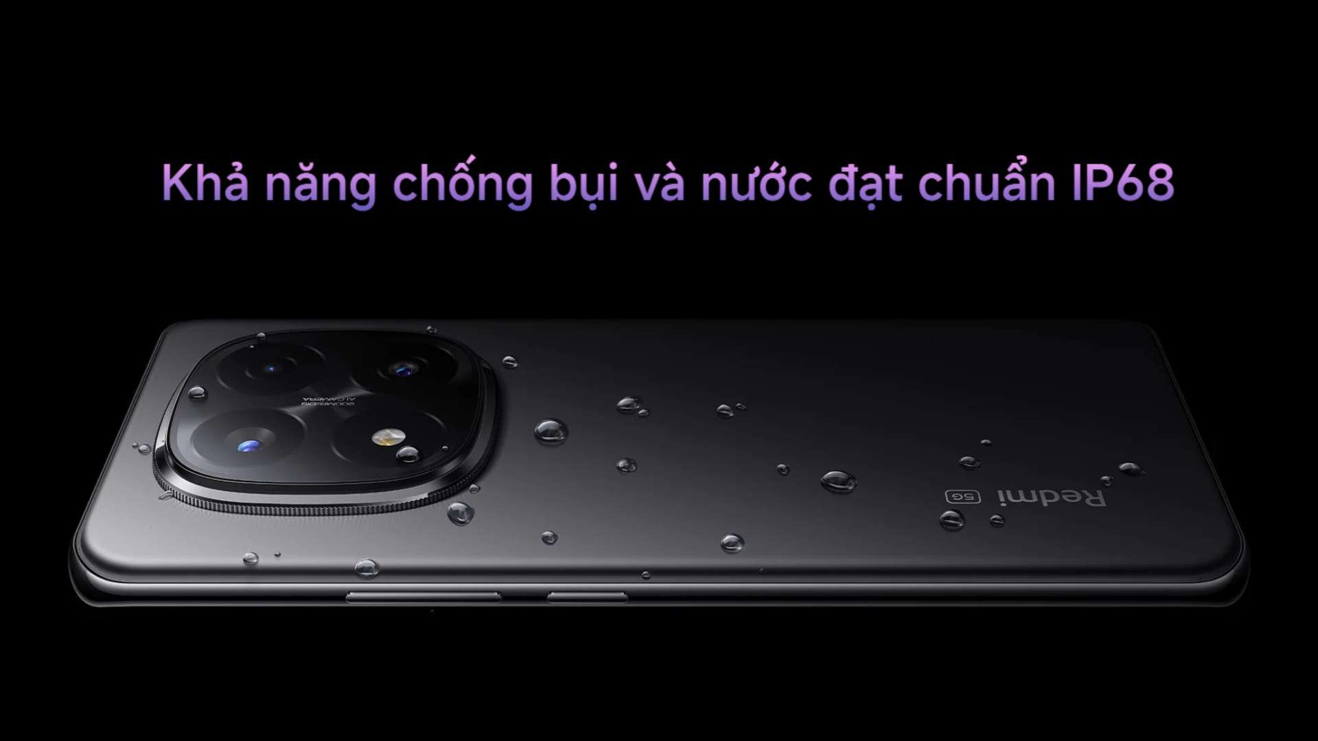 Xiaomi Redmi Note 14 Pro Plus 5G đạt chuẩn kháng nước IP68