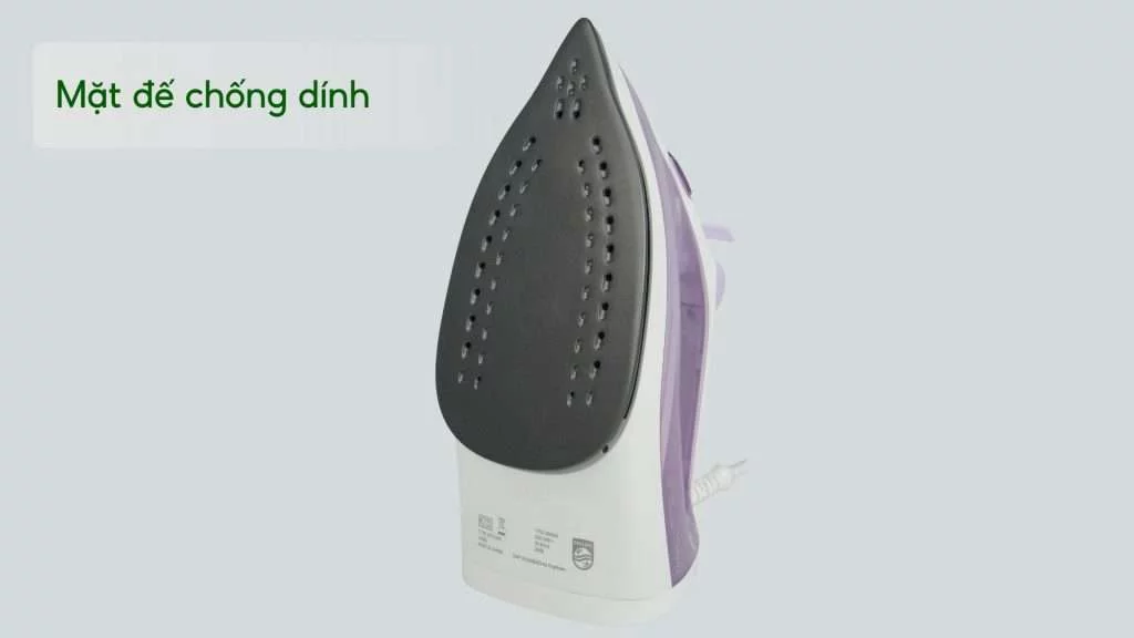 Bàn ủi hơi nước Philips DST1040_30 Tím Mặt đế chống dính