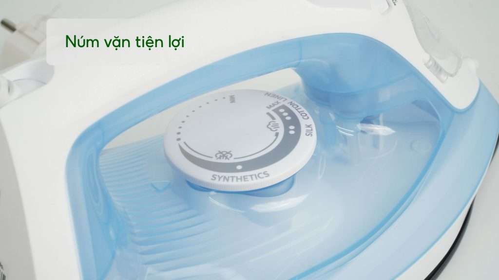 Bàn ủi hơi nước Philips DST2010_20 Xanh dương Núm vặn tiện lợi