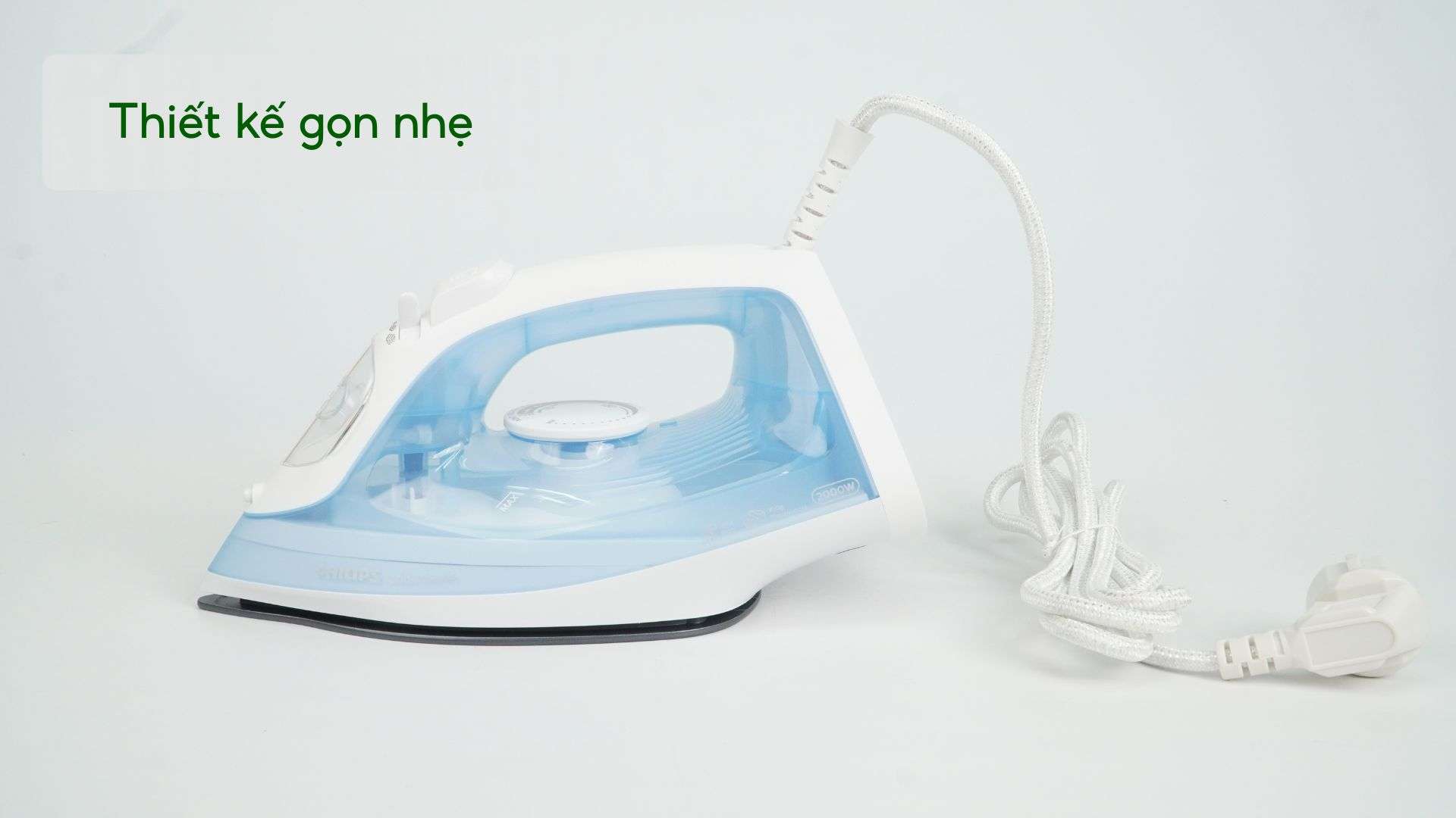 Bàn ủi hơi nước Philips DST2010_20 Xanh dương Thiết kế gọn nhẹ