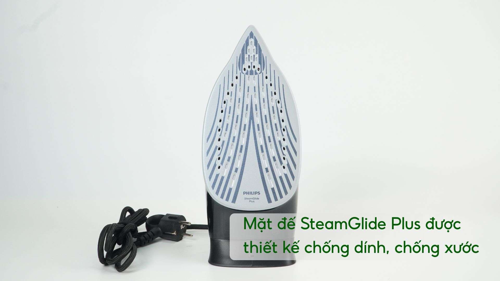 Bàn ủi hơi nước Philips DST5040_80 Đen Mặt đế SteamGlide Plus