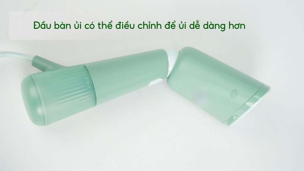 Bàn ủi hơi nước cầm tay Philips STH5010_70 Xanh ngọc Đầu bàn ủi có thể điều chỉnh để ủi dễ dàng hơn