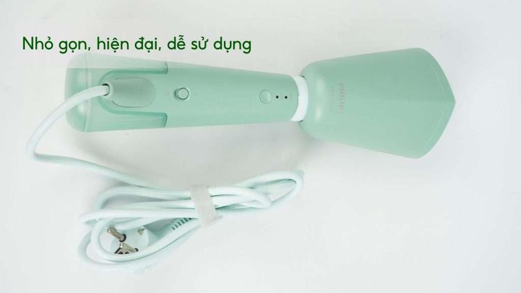 Bàn ủi hơi nước cầm tay Philips STH5010_70 Xanh ngọc Nhỏ gọn, hiện đại, dễ sử dụng