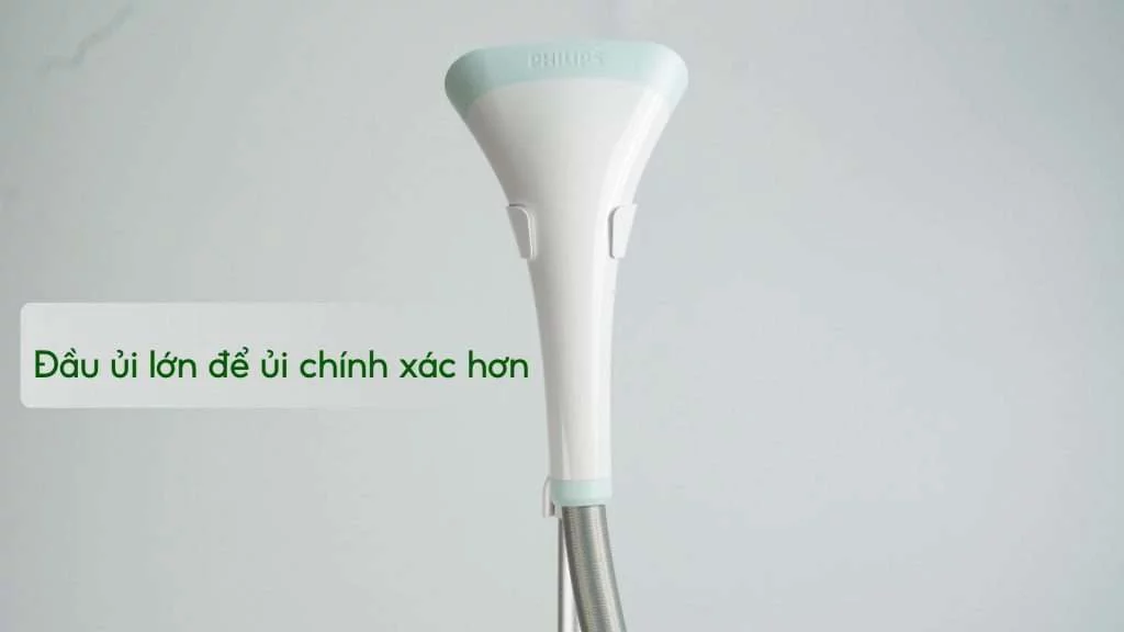 Bàn ủi hơi nước đứng Philips STE1010_70 Đầu ủi lớn để ủi chính xác hơn