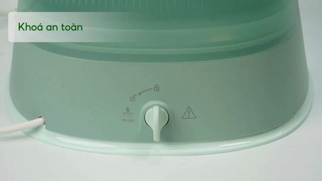 Bàn ủi hơi nước đứng Philips STE1010_70 Xanh ngọc Khoá an toàn