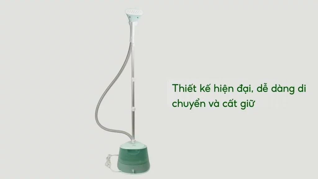 Bàn ủi hơi nước đứng Philips STE1010_70 Xanh ngọc Thiết kế hiện đại, dễ dàng di chuyển và cất giữ