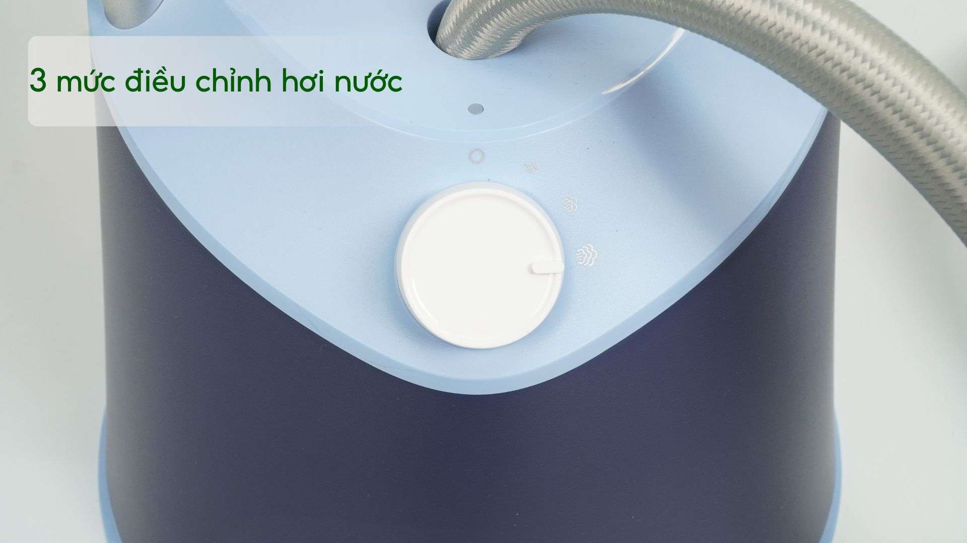 Bàn ủi hơi nước đứng Philips STE1030_20 Xanh dương đậm 3 mức điều chỉnh hơi nước