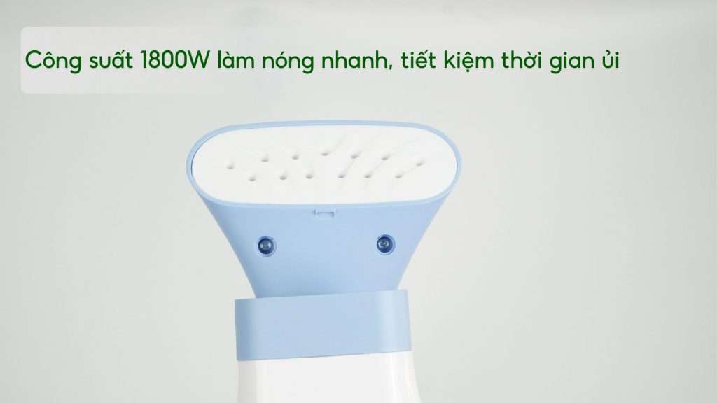 Bàn ủi hơi nước đứng Philips STE1030_20 Xanh dương đậm Công suất 1800W làm nóng nhanh, tiết kiệm thời gian ủi