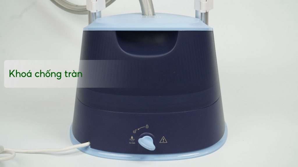 Bàn ủi hơi nước đứng Philips STE1030_20 Xanh dương đậm Khoá chống tràn