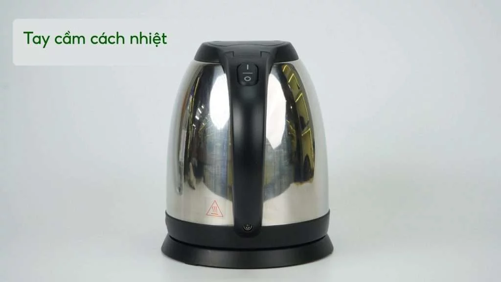 Bình đun PHILIPS HD9303_03 Bạc và đen Tay cầm cách nhiệt