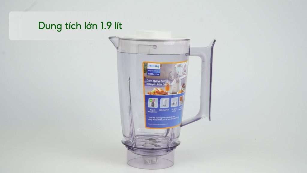 Máy xay sinh tố PHILIPS HR2041_10_Trắng Dung tích lớn 1.9 lít