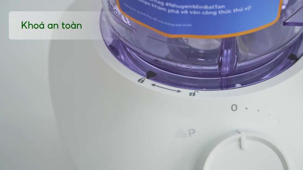 Máy xay sinh tố PHILIPS HR2041_30 Trắng Khoá an toàn