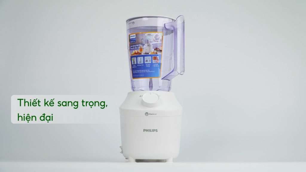 Máy xay sinh tố PHILIPS HR2041_30 Trắng Thiết kế sang trọng, hiện đại