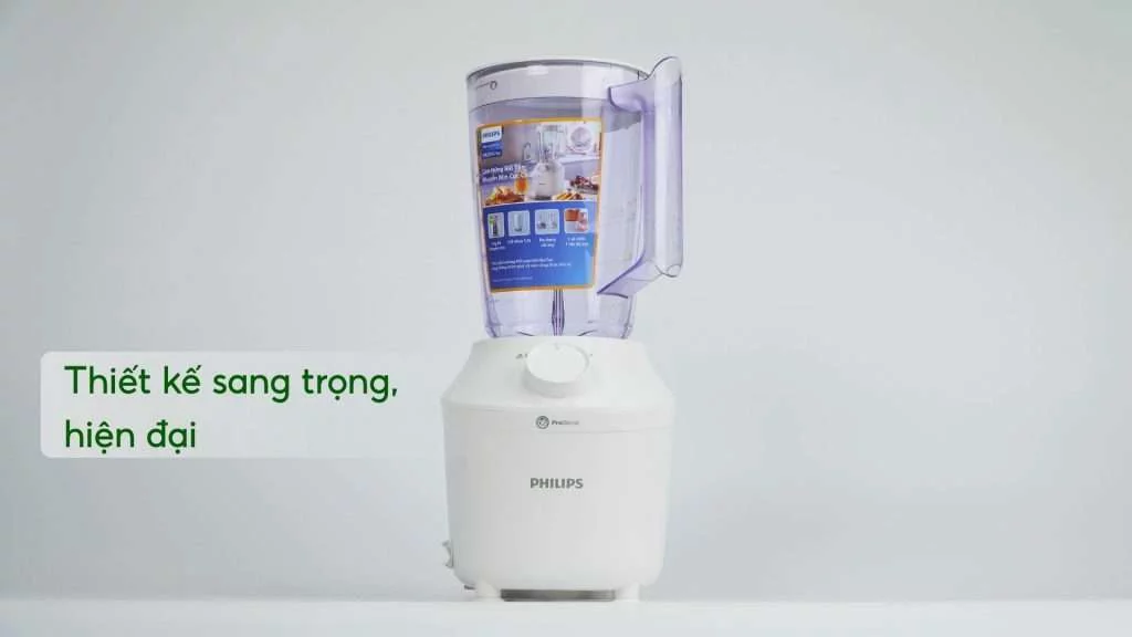 Máy xay sinh tố PHILIPS HR2041_30 Trắng Thiết kế sang trọng, hiện đại