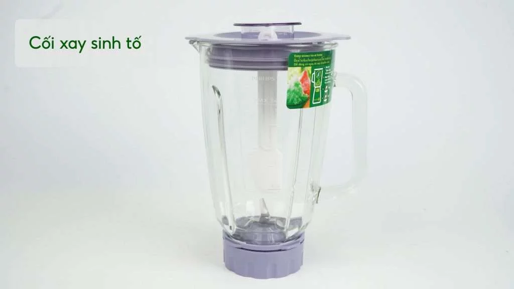 Máy xay sinh tố PHILIPS HR2222_00 Trắng và tím Cối xay sinh tố