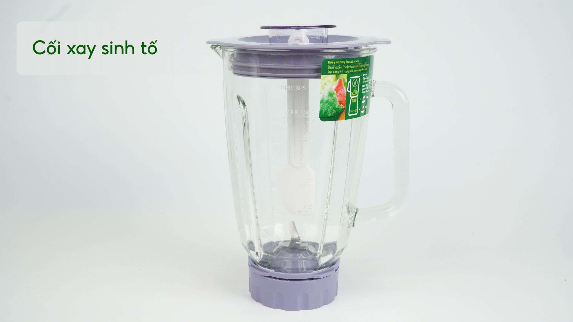 Máy xay sinh tố PHILIPS HR2222_00 Trắng và tím Cối xay sinh tố