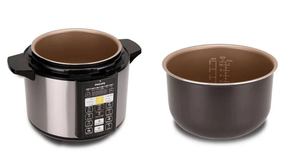 Nồi áp suất PHILIPS HD2136_66 - Lòng nồi bền, chống dính