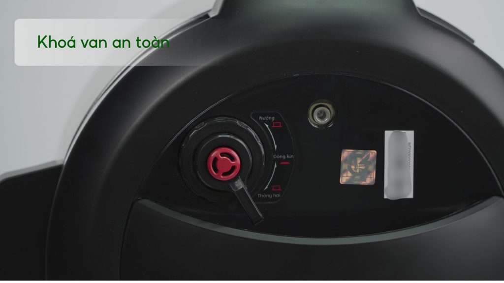 Nồi áp suất PHILIPS HD2237_66 Bạc và đen Khoá van an toàn