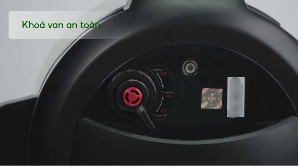 Nồi áp suất PHILIPS HD2237_66 Bạc và đen Khoá van an toàn