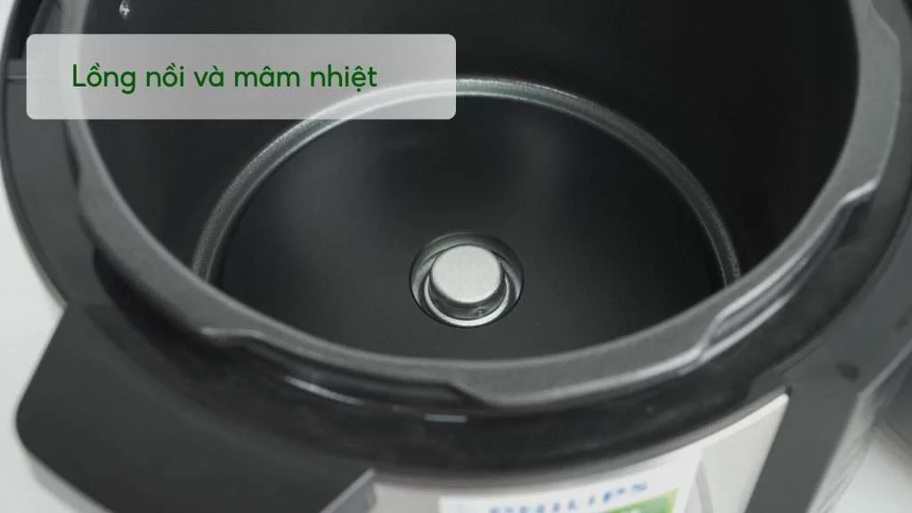 Nồi áp suất PHILIPS HD2237_66 Bạc và đen Lồng nồi và mâm nhiệt
