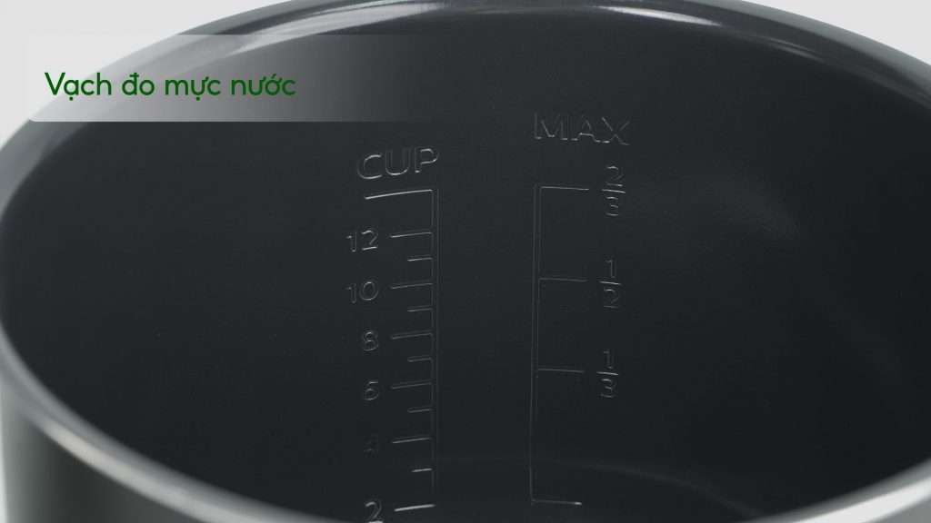 Nồi áp suất PHILIPS HD2237_66 Bạc và đen Vạch đo mực nước