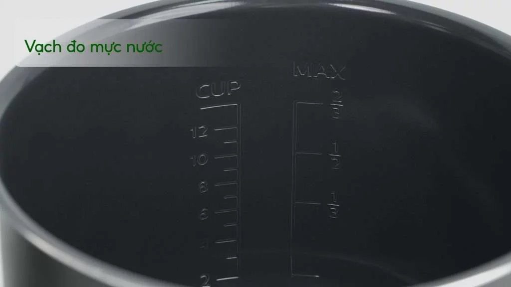 Nồi áp suất PHILIPS HD2237_66 Bạc và đen Vạch đo mực nước