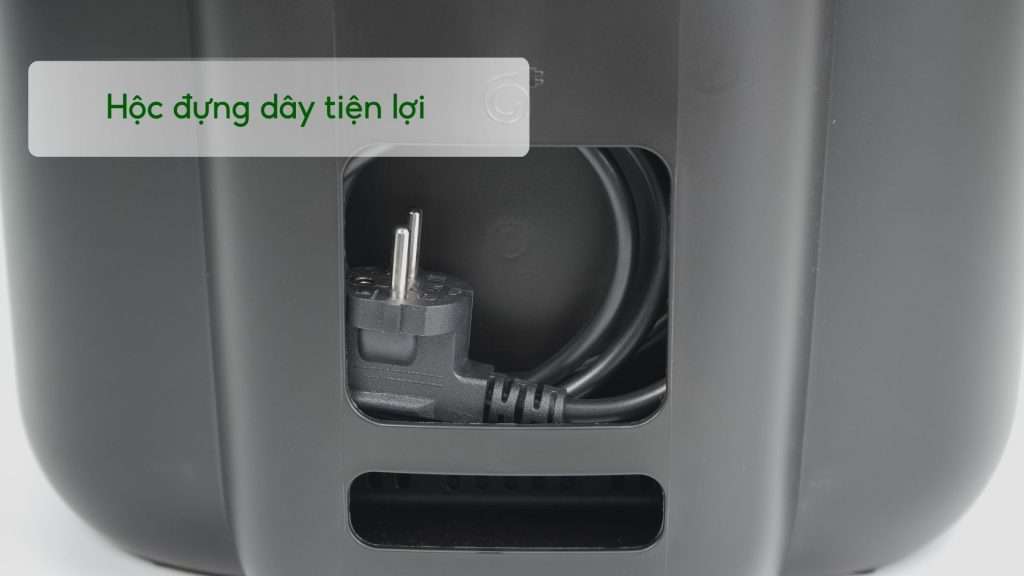 Nồi chiên không dầu PHILIPS HD9880_90 Đen nhám Hộc đựng dây tiện lợi