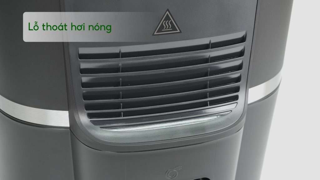 Nồi chiên không dầu PHILIPS HD9880_90 Đen nhám Lỗ thoát hơi nóng