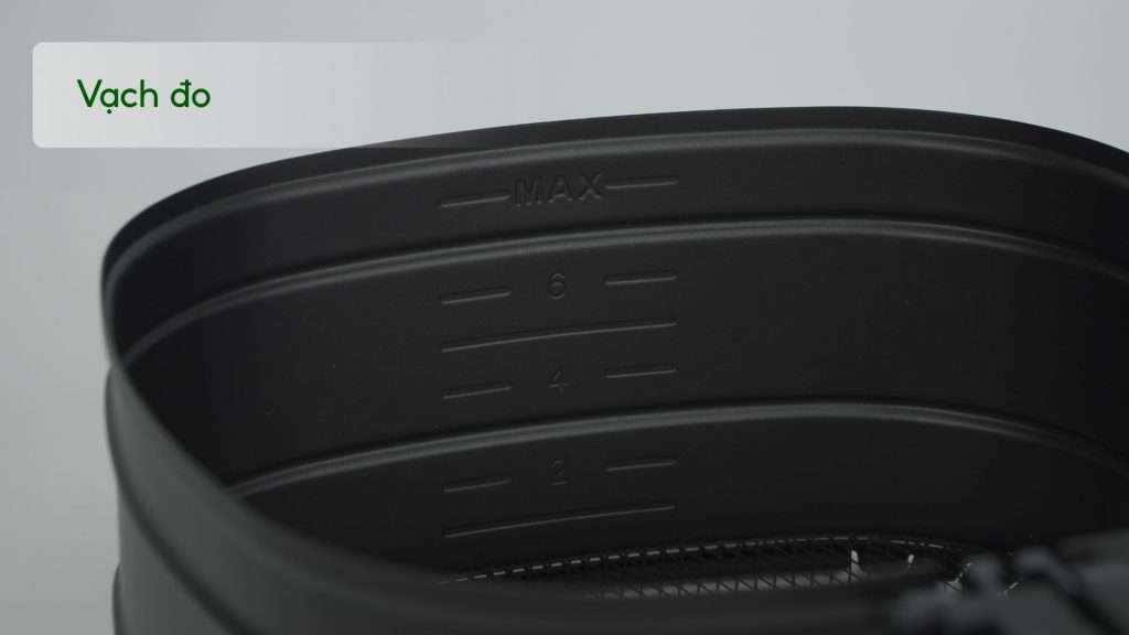 Nồi chiên không dầu PHILIPS HD9880_90 Đen nhám Vạch đo