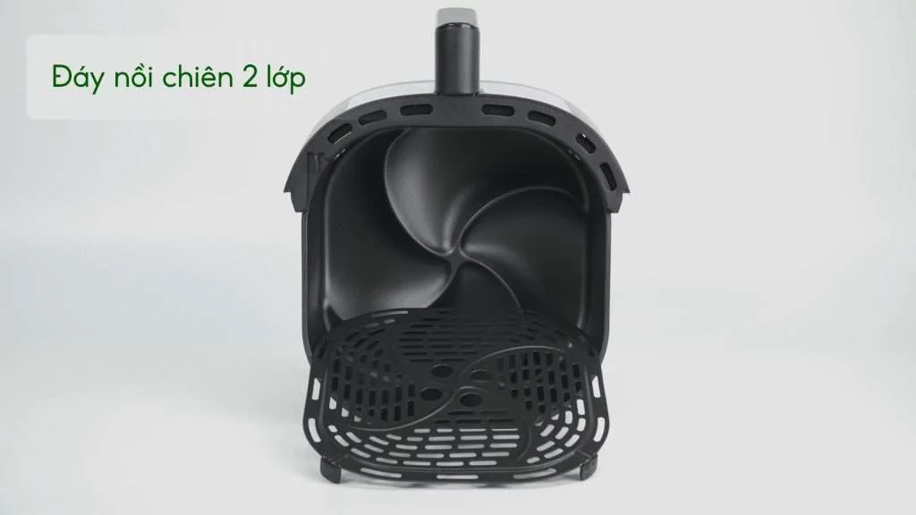 Nồi chiên không dầu PHILIPS NA130_00 Đen Đáy nồi chiên 2 lớp