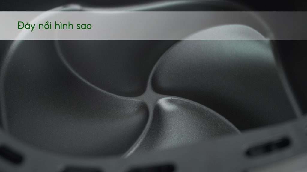 Nồi chiên không dầu PHILIPS NA220_00 Đen Đáy nồi hình sao