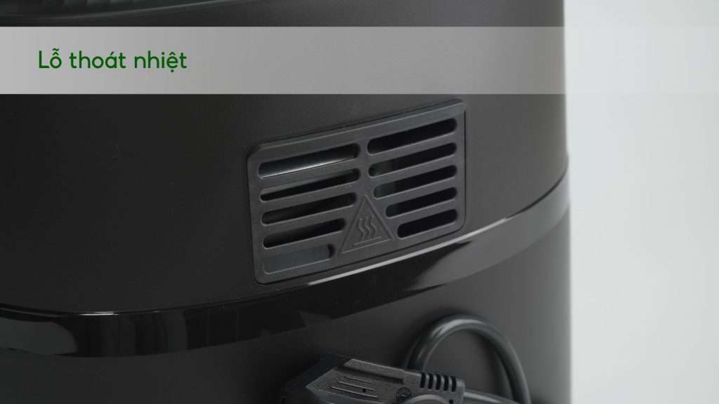 Nồi chiên không dầu PHILIPS NA220_00 Đen Lỗ thoát nhiệt