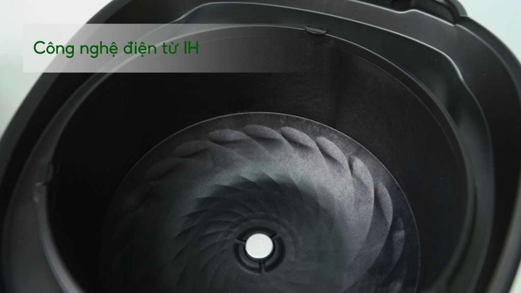 Nồi cơm điện tử PHILIPS HD4539_62_Đen viền đồng Công nghệ điện từ IH